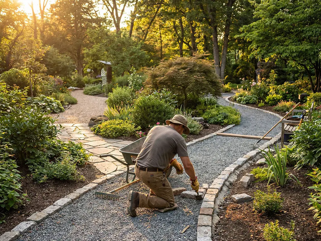 Création d'allées de jardin